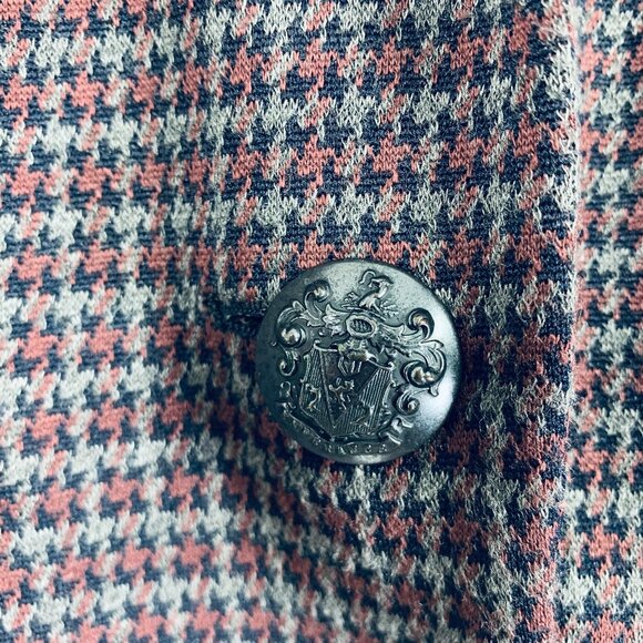 Steilmann Women’s two button Jacket blazer Houndstooth purple & grey Size 12 - Picture 10 of 14